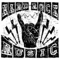 Hard rock t-shirt design