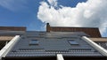 Hard rooftop with windows ÃÂ®n Sinaia Royalty Free Stock Photo