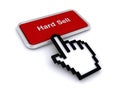 Hard sell red button Royalty Free Stock Photo