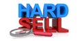 Hard sell on white Royalty Free Stock Photo