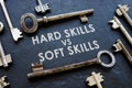 Hard skills vs soft skills and old metal keys.