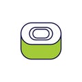 hard soap icon. Element of simple colored web icon for mobile concept and web apps. Isolated hard soap icon can be used for web