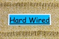 Hard wired business construction wire technology communication equipment