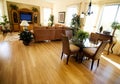 Hard wood flooring in new home Royalty Free Stock Photo