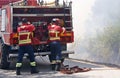 Bombeiros, fireworker in Portugal fighting against the fire Royalty Free Stock Photo