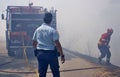 Bombeiros, fireworker in Portugal fighting against the fire