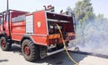 Bombeiros, fireworker in Portugal fighting against the fire Royalty Free Stock Photo