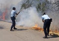 GNR Police in Portugal fighting against the fire