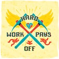 Hard work pays off Royalty Free Stock Photo