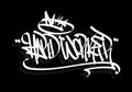 HARD WORKER word graffiti tag style Royalty Free Stock Photo