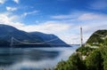 The Hardanger Bridge Royalty Free Stock Photo