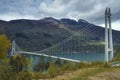 Hardanger bridge in Norway spring Royalty Free Stock Photo