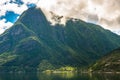 Hardanger Fjord Norway landscape. Royalty Free Stock Photo