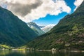 Hardanger Fjord Norway landscape. Royalty Free Stock Photo