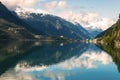 Hardanger Fjord Norway landscape. Royalty Free Stock Photo