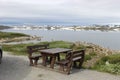 The Hardangervidda Plateau in Hallingskarvet National Park, Norway, Europe, with lake Ustevatn. Royalty Free Stock Photo