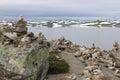 The Hardangervidda Plateau in Hallingskarvet National Park, Norway, Europe, with lake Ustevatn. Royalty Free Stock Photo