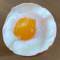 Closeup Detailed Hardboiled Egg