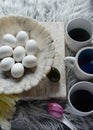 8 hardboiled eggs on marble bowl