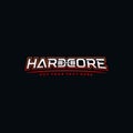 Hardcore logo. Modern logotype for gym or fitness