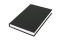 Hardcover black book on white background with clipping path Royalty Free Stock Photo