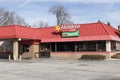 Hardee\'s fast food restaurant location. Hardee\'s is operated by CKE and the sister restaurant of Carl\'s Jr
