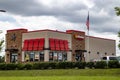 Hardees fast food restaurant corner view Royalty Free Stock Photo