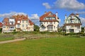 Hardelot Plage, France - april 3 2017 : city centre