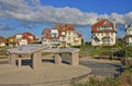 Hardelot Plage, France - april 3 2017 : city centre