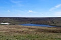 Harden Reservoir, and moorland, near Dunford Bridge, Barnsley, South Yorkshire, England. Royalty Free Stock Photo