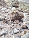 Hardened ground ,rocks , stone formacion procces Royalty Free Stock Photo