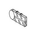 hardened steel fittings isometric icon vector illustration Royalty Free Stock Photo