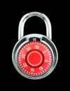 Hardened steel padlock Royalty Free Stock Photo