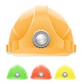 Hardhat with lamp Royalty Free Stock Photo