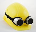Hardhat and welding goggles Royalty Free Stock Photo