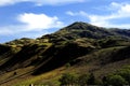 Hardknott fell above the valley Royalty Free Stock Photo