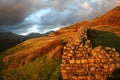 Hardknott Fort in Cumbria Royalty Free Stock Photo