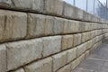 Hardscaping stone Retaining Wall Royalty Free Stock Photo