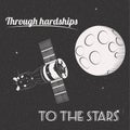 Through hardships to the stars print i