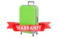 Hardside Luggage with Spinner Wheels and Telescoping Handle warranty concept. 3D rendering