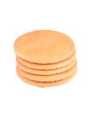 Hardtack cookie stack Royalty Free Stock Photo