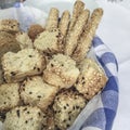 Hardtack and toasted bread Royalty Free Stock Photo