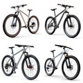 Hardtail Mountain Bike with Front Suspension and Lightweight Frame Royalty Free Stock Photo
