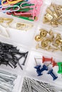 Hardware box and Nails Royalty Free Stock Photo