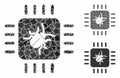 Hardware bug Composition Icon of Joggly Elements Royalty Free Stock Photo