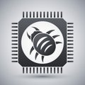 Vector hardware bug icon