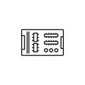 hardware, mainboard icon. Simple thin line, outline vector of hardware icons for UI and UX, website or mobile application
