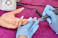 Hardware manicure with using electric machine