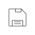 hardware, micro card icon. Simple thin line, outline vector of hardware icons for UI and UX, website or mobile application