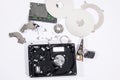 Hardware parts inside Harddisk Royalty Free Stock Photo